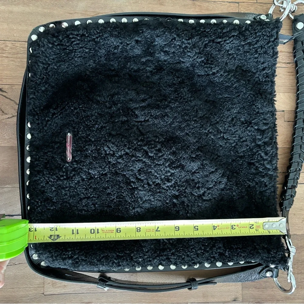 Rebecca Minkoff Black Shearling Shoulder or Crossbody bag - Picture 4 of 8